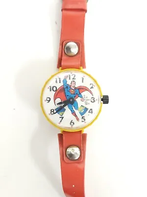 Vintage Marx Toys Plastic Superman Wrist Watch 1977 DC Comics • $49.31