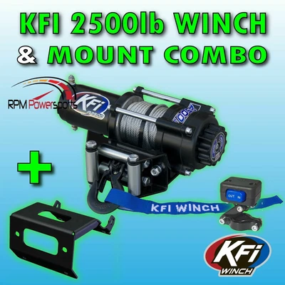$284.95 • Buy 2500 Lb KFI Winch Combo Polaris Sportsman 550 850 XP & 2009-2019 400 500 570 800