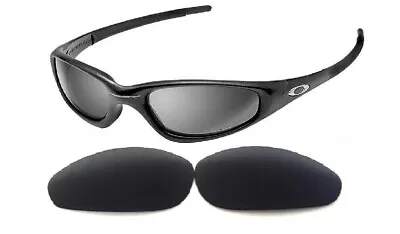 $4.93 • Buy Galaxy Replacement Lenses For Oakley Straight Jacket (1999) Black Polarized