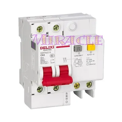 Delixi Air-Switch Circuit Breaker D-Type Brand DZ47SLE Series • $19.06