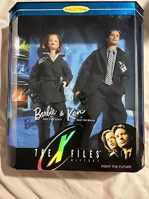 1998 Mattel The X Files Barbie & Ken Dolls As Scully & Mulder 19630 New In Box • $35