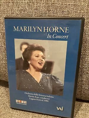 Marilyn Horne In Concert DVD 1986 - Free Shipping • $9.99