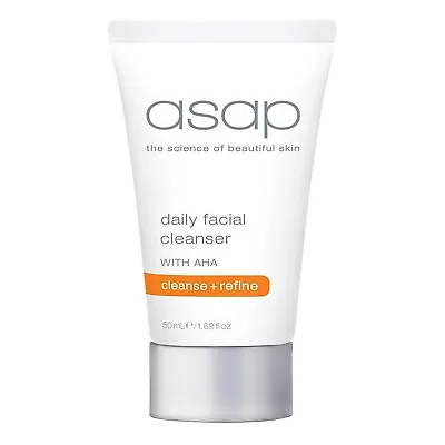ASAP Daily Facial Cleanser 50ml With AHA & White Tea Oil Free & Removes Make Up • $33.99
