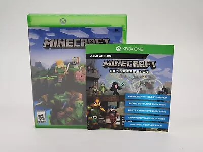 Minecraft (Microsoft Xbox One 2018) Explorers Pack Version Cib Read  • $14.99