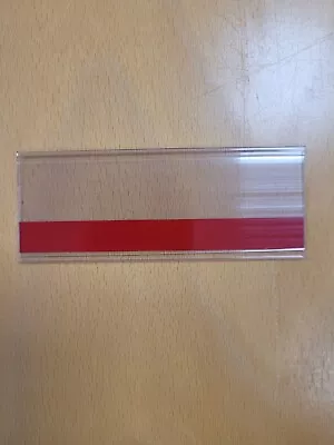 £16.50 • Buy 50 X POS Data Strips Label Holders. 110mm X 39mm Clear Plastic And Self Adhesive