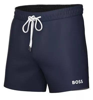 Hugo Boss Men’s Lee 5.3” Swim Trunks - Navy - Small- New Tags $58 • $26.99