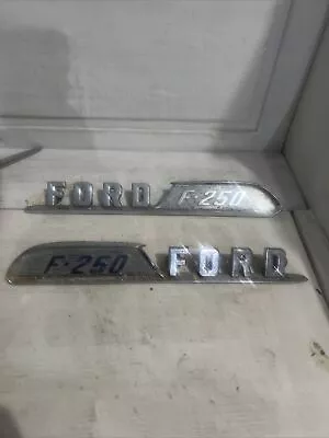 Vintage Ford F250 Fender Emblem  - 9121012a - RH - 16720-A & 1210LH * Pair* • $139