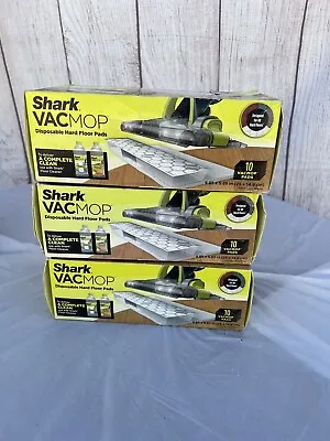 Lot Of 3 Shark VMP10 Vacmop Disposable Hard Floor Vacuum Mop - White 30 Pads • $40