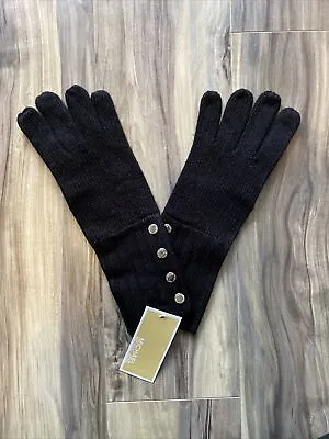 Brand New Authentic Michael Kors Knit Gloves Black One Size $48 • $30