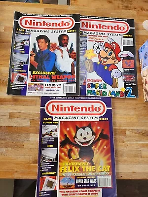 Nintendo Magazine System - Issue 1 2 And 3 - Super Mario KART! VGC • £14.99