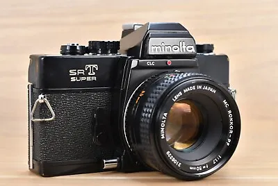 *Read* [Sold As-Is] Minolta SRT Super Black Mc Rokkor-PF 50mm F1.7 Lens JAPAN • $50