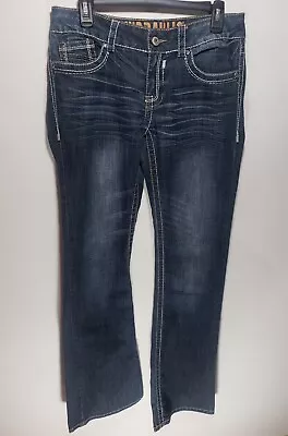 $25 • Buy Womens Hydraulic Lola Bootcut Low Rise Denim Blue Jeans J6971B Size 9/10  