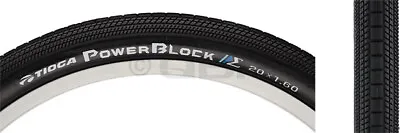 Tioga PowerBlock Tire 24x2.10 Wire Bead Black • $36.27