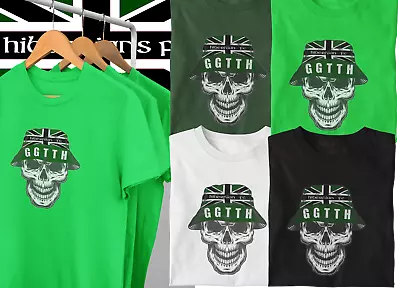 Hibernian - Hibs - CCS Ultras - FC - Skull & Bones - BNIP - 100% Cotton Tshirt • £15.76