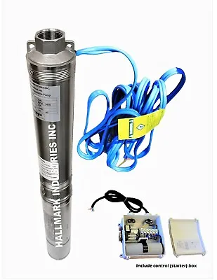 Submersible Pump Deep Well 4  3HP/230V 625' All S.S. Hallmark Industries • $299.95