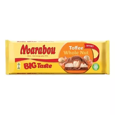 2X Marabou Big Taste Toffee Whole Nut Chokladkaka 300G • $26