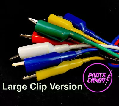 BEST TEST LEADS PERIOD Hand Made LARG ALLIGATOR CLIP With 16AWG Ultra Flex Cable • $24.99