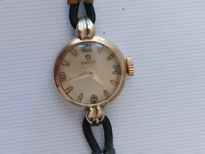 Omega Ladies 9ct Solid Gold Manual Watch • $450