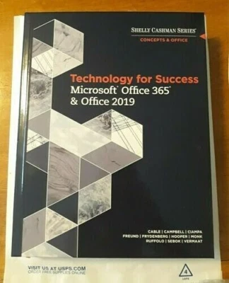 $37.26 • Buy Technology For Success - Microsoft Office 365 & Office 2019 - Hard Cover Book