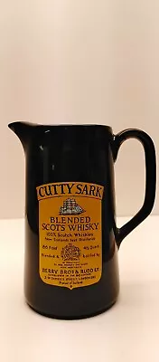 Cutty Sark Whiskey Advertising Water Pitcher 6  Green & Yellow  • $12.99