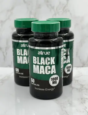 Black Maca Revitalizing 1000 MG 60 Capsules Increases Sexual Energy Power Pills • $15