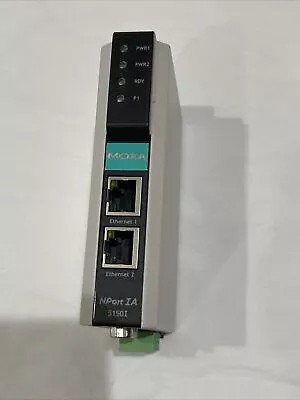 MOXA NPort IA-5150I-T 1-port RS-232/422/485 Device Server With 2 10/100BaseT(X) • $279.99