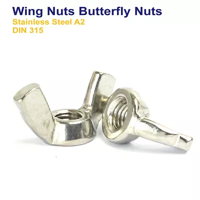 Wing Butterfly Nuts Stainless Steel M3 M4 M5 M6 M8 M10 M12 M16 M20 • £116.69