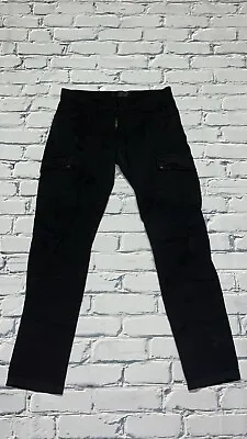 J BRAND MEN'S CASTRON CARGO PANTS IN BLACK SIZE 32x32 • $18