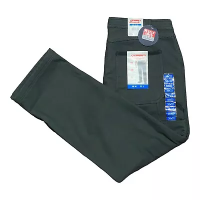 Coleman Fleece Lined Pants 38x32 Mens Tear Resistant Stretch Utility Work Pants • $20.99