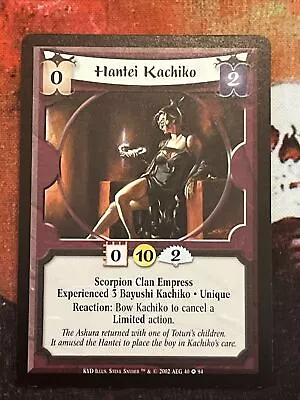 L5R Hantei Kachiko Exp 3 Bayushi KYD 1000 Years Darkness Legend Five Rings NM • $81.99