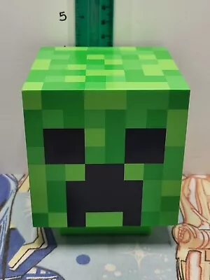 Minecraft MOJANG OFFICIAL Green Creeper Light Up Head Zombie Sounds *WORKS* • $30