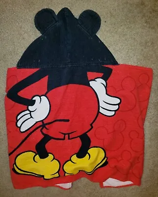 Hooded Bath Towel Bath Wrap Cotton Disney Mickey Mouse • $23