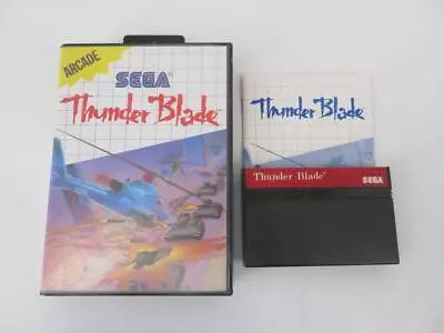 CIB Thunder Blade (Sega Master System 1988) COMPLETE IN BOX - WORKS GREAT • $15.99