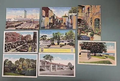 Vintage Linen Postcard Lot Of (8) Unposted MassIll LaCalf  • $0.99