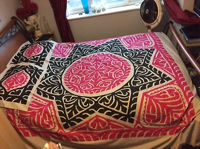 £25 • Buy Applique Bedsheet Handmade 100% Cotton With Vibrant Colors