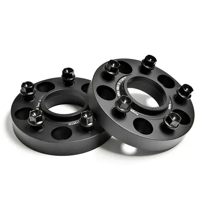 Fits Mini Cooper S F54 F56 F57 F60 5x112 Black Wheel Spacers Adapters 1inch 2Pc • $119.57