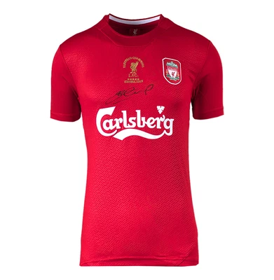 £185.99 • Buy Steven Gerrard Signed Liverpool Shirt - Istanbul 2005 Champions League Winners