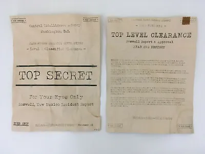 Roswell Crash Documents UFO Alien Crash Space Ship Top Secret Document • $24.99