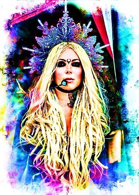Maria Brink In This Moment Musician 2/10 Fine Art ACEO Print Card By:Q • $9.99