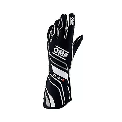 Racing Rally Gloves OMP One-S My2020 Black FIA - L • $192.89