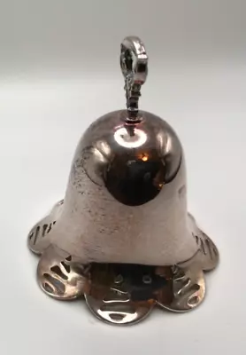 Towle  2001 Silver Plated Pierced Annual Christmas Bell No Box 3.5” • $15.99