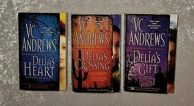 $12 • Buy VC Andrews Complete Delia Series Delia's Crossing, Heart, & Gift Paperback Books