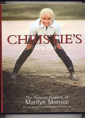 CHRISTIE'S Personal Property Marilyn Monroe COUTURE MOVIES Auction Catalog NEW • $249.95