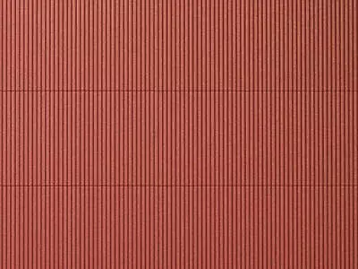 AUHAGEN 52230 HO Plastic Sheet 200x100mm (2) Corrugated Iron Red • £12.75