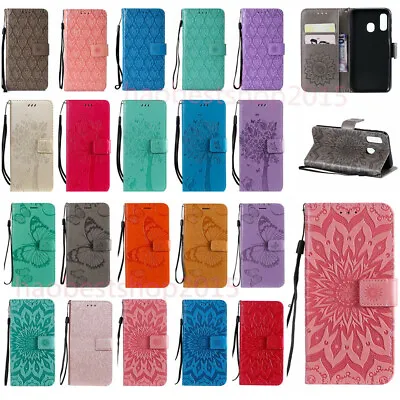For Motorola MOTO E (2020) Leather Flip Butterfly Wallet Holder Cover Sikn Case • $8.99