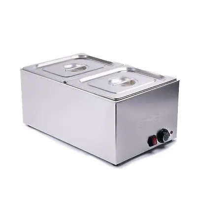 Zone Commercial Bain Marie With 2x Gastronorm Pan Catering Wet Heat Food Warmer • £134.99
