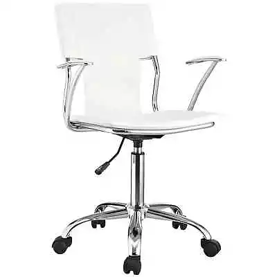 Modway Studio Contemporary Faux Leather Swivel Task Office Chair In White • $78.33