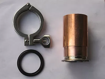 Beer Keg Moonshine Still Kit 2  Inch Copper Pipe Column Adapter Tri Clamp Gasket • $56.95