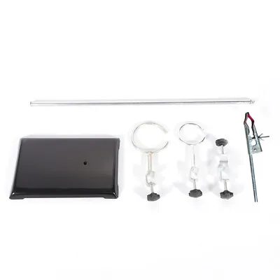 Lab Stand With Base Set 1*Iron Pillar+1*Beakers+1*Fixing Clip+2*Iron Frame Ring • $20
