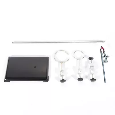 New Lab Iron Stand Flask Condenser Clamp Ring Rack Set Support Holder Chemistry • $20